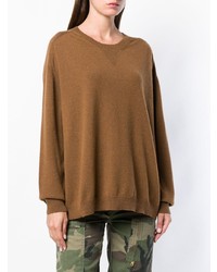 brauner Oversize Pullover von P.A.R.O.S.H.