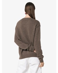 brauner Oversize Pullover von Alexandra Golovanoff