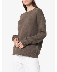 brauner Oversize Pullover von Alexandra Golovanoff