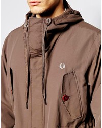 brauner Parka von Fred Perry