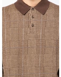 brauner Polo Pullover mit Schottenmuster von Polo Ralph Lauren