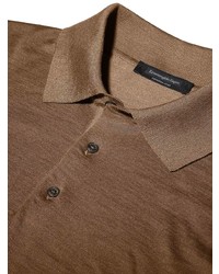 brauner Polo Pullover von Ermenegildo Zegna