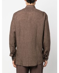 brauner Polo Pullover von Zegna