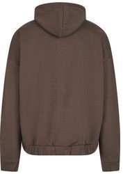 brauner Pullover mit einem Kapuze von Dropsize