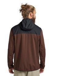 brauner Pullover mit einem Kapuze von Jack Wolfskin