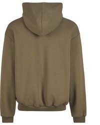 brauner Pullover mit einem Kapuze von karl kani