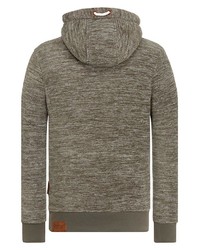 brauner Pullover mit einem Kapuze von Naketano