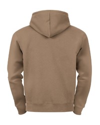 brauner Pullover mit einem Kapuze von Neverless