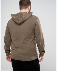 brauner Pullover mit einem Kapuze von Asos