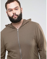 brauner Pullover mit einem Kapuze von Asos