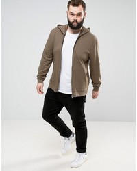 brauner Pullover mit einem Kapuze von Asos