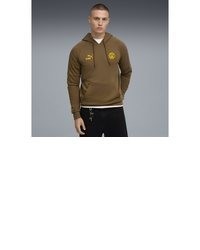 brauner Pullover mit einem Kapuze von Puma