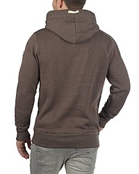 brauner Pullover mit einem Kapuze von Solid