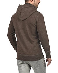 brauner Pullover mit einem Kapuze von Solid