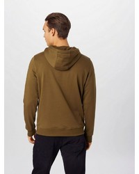 brauner Pullover mit einem Kapuze von Urban Classics