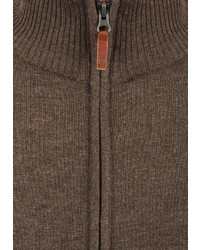 brauner Pullover mit einem Reißverschluß von BLEND