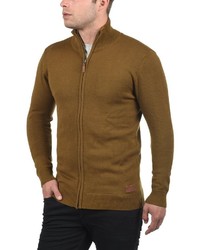 brauner Pullover mit einem Reißverschluß von BLEND