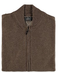 brauner Pullover mit einem Reißverschluß von RAGMAN
