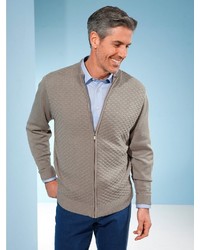 brauner Pullover mit einem Reißverschluß von ROGER KENT