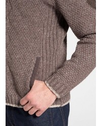 brauner Pullover mit einem Reißverschluß von SPIETH & WENSKY