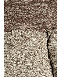 brauner Pullover mit einem Rundhalsausschnitt von BLEND