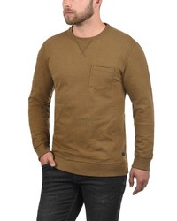 brauner Pullover mit einem Rundhalsausschnitt von BLEND