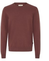 brauner Pullover mit einem Rundhalsausschnitt von BLEND