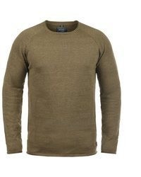 brauner Pullover mit einem Rundhalsausschnitt von BLEND