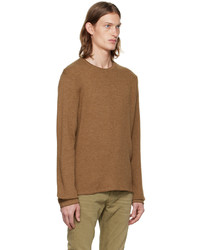 brauner Pullover mit einem Rundhalsausschnitt von rag & bone