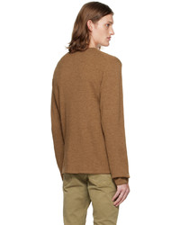 brauner Pullover mit einem Rundhalsausschnitt von rag & bone