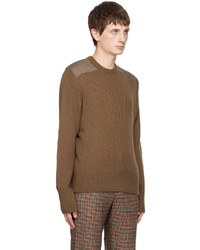 brauner Pullover mit einem Rundhalsausschnitt von rag & bone