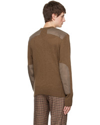 brauner Pullover mit einem Rundhalsausschnitt von rag & bone