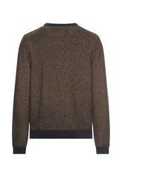 brauner Pullover mit einem Rundhalsausschnitt von camel active