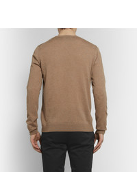 brauner Pullover mit einem Rundhalsausschnitt von Acne Studios