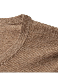 brauner Pullover mit einem Rundhalsausschnitt von Acne Studios