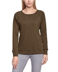 brauner Pullover mit einem Rundhalsausschnitt von Eddie Bauer