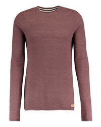 brauner Pullover mit einem Rundhalsausschnitt von Esprit