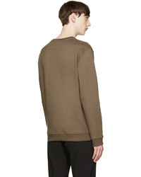 brauner Pullover mit einem Rundhalsausschnitt von Valentino