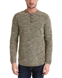 brauner Pullover mit einem Rundhalsausschnitt von INDICODE