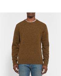 brauner Pullover mit einem Rundhalsausschnitt von Acne Studios