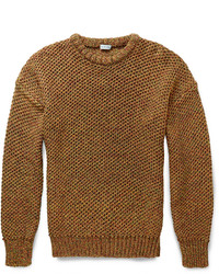 brauner Pullover mit einem Rundhalsausschnitt von Loewe
