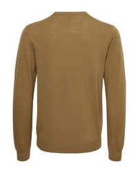 brauner Pullover mit einem Rundhalsausschnitt von Matinique