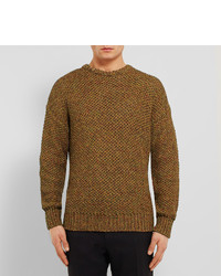 brauner Pullover mit einem Rundhalsausschnitt von Loewe