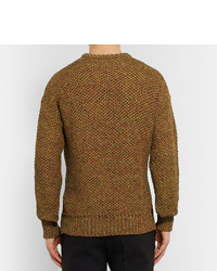 brauner Pullover mit einem Rundhalsausschnitt von Loewe