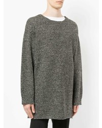 brauner Pullover mit einem Rundhalsausschnitt von Undercover