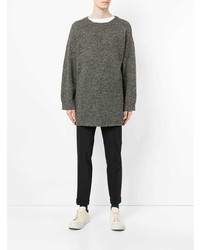 brauner Pullover mit einem Rundhalsausschnitt von Undercover