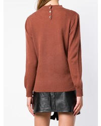 brauner Pullover mit einem Rundhalsausschnitt von A.P.C.