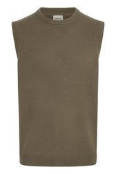 brauner Pullover mit einem Rundhalsausschnitt von Solid