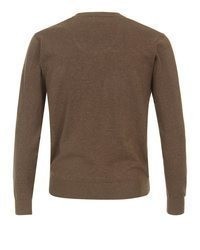 brauner Pullover mit einem V-Ausschnitt von Redmond