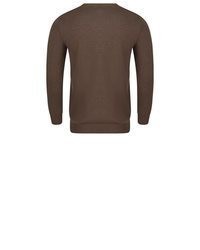 brauner Pullover mit einem V-Ausschnitt von riverso